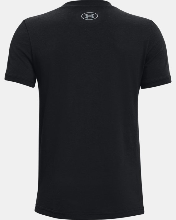 Boys' UA Sketch Basketball Short Sleeve T-Shirt, Black, pdpMainDesktop image number 1